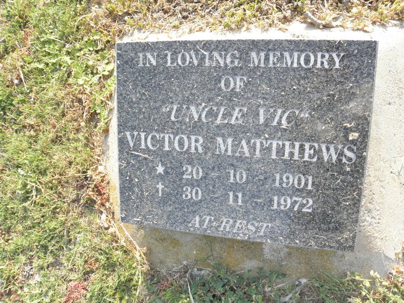 MATTHEWS Victor 1901-1972