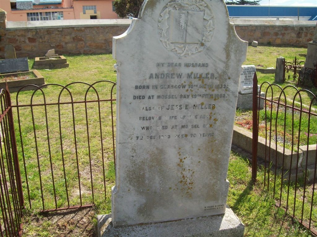 MILLER Andrew 1833-1892 &amp; Jessie -1903