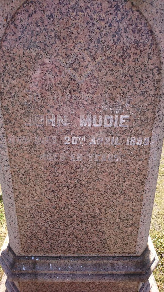 MUDIE John -1898