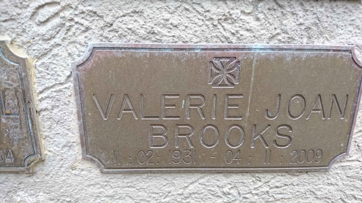 BROOKS Valerie Joan 1931-2009