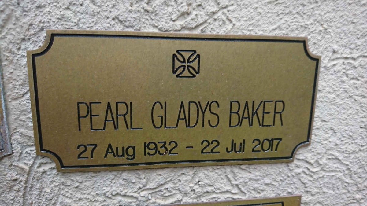 BAKER Pearl Gladys 1932-2017