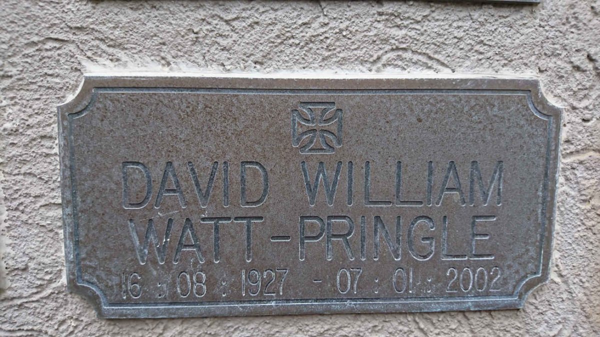 PRINGLE David William, WATT 1927-2002
