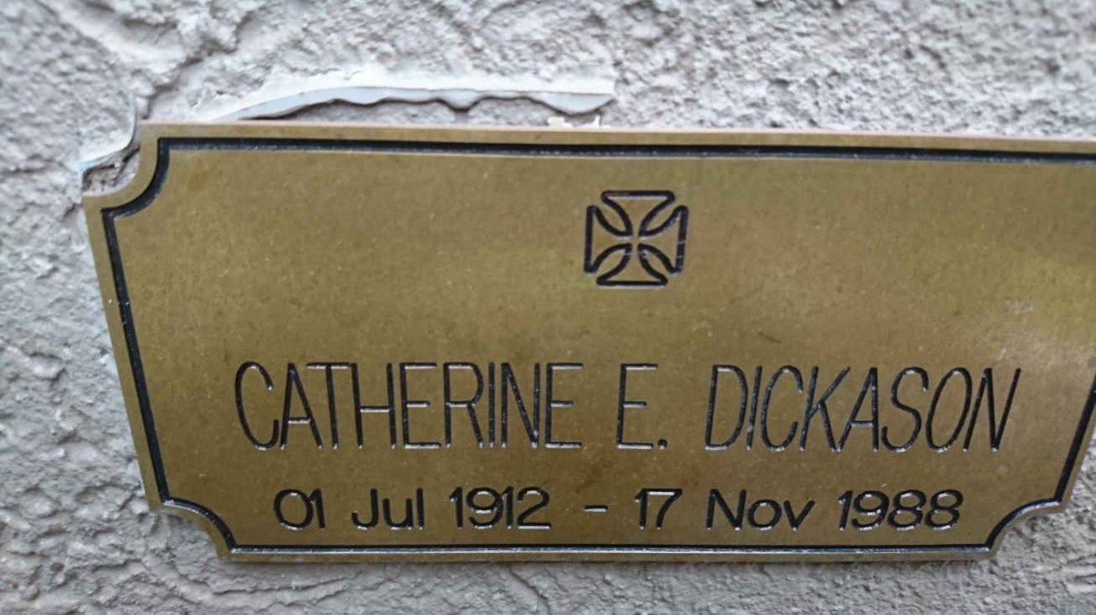 DICKASON Catherine E. 1912-1988