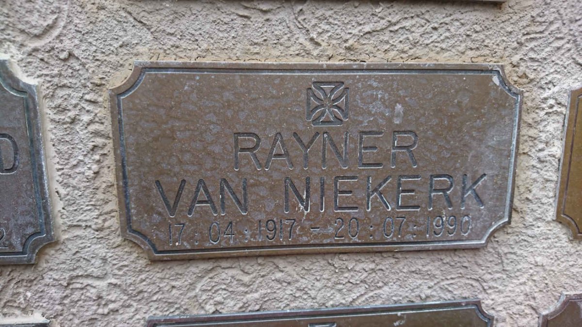 NIEKERK Rayner, van 1917-1990