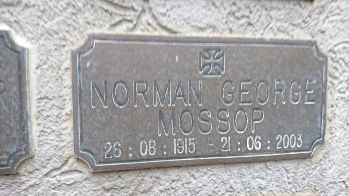 MOSSOP Norman George 1915-2003