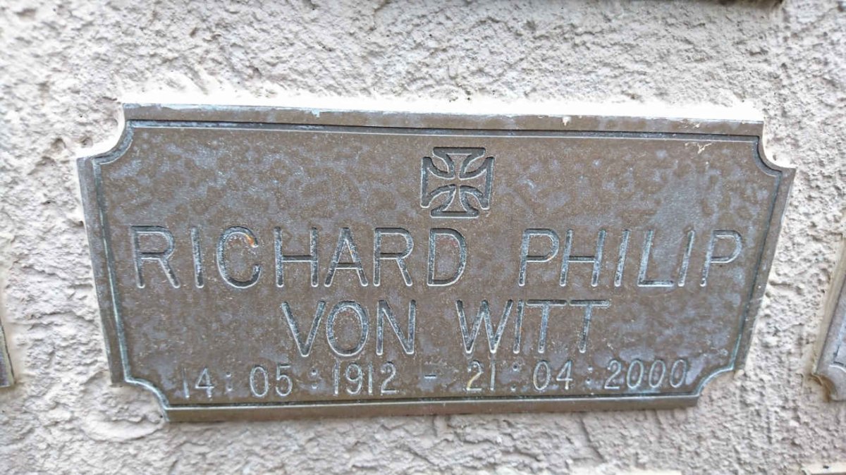 WITT Richard Philip, von 1912-2000