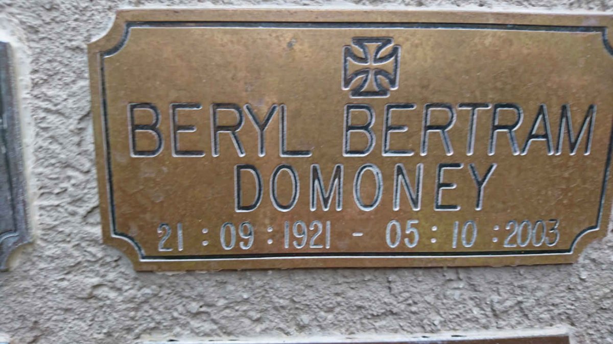 DOMONEY Beryl Bertram 1921-2003