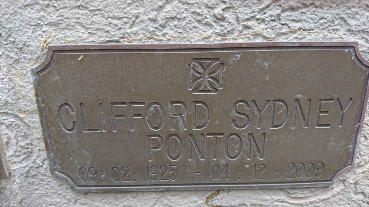 PONTON Clifford Sydney 1925-2009