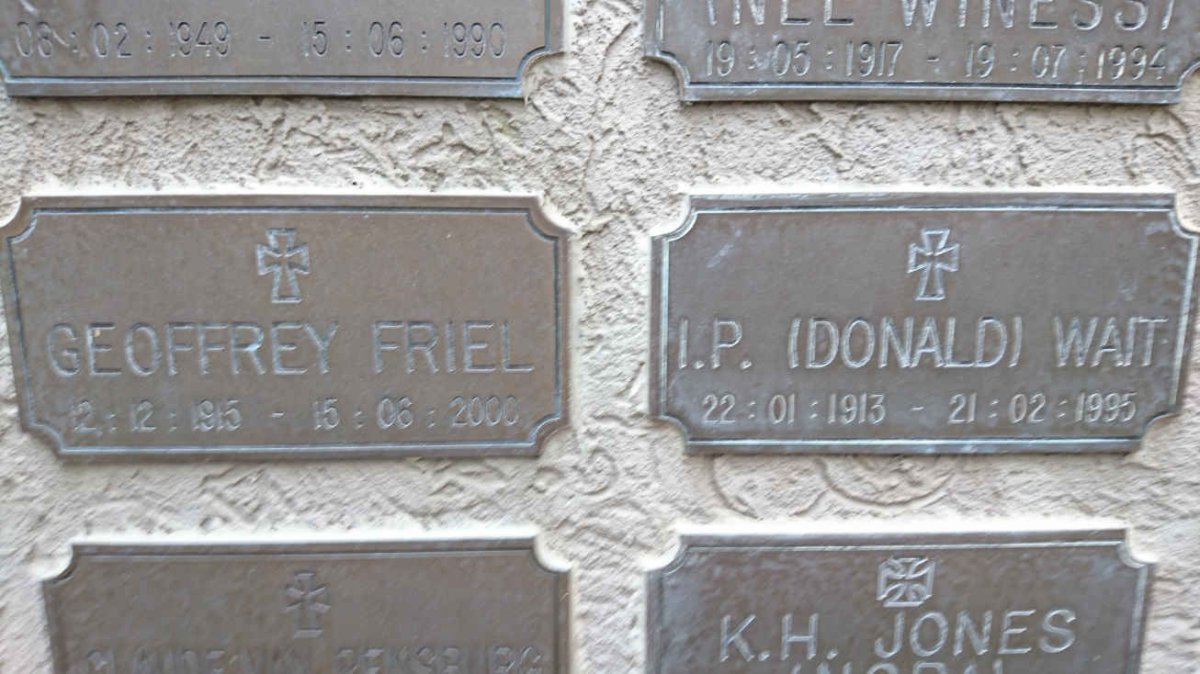 FRIEL Geoffrey 1915-2000 :: WAIT I.P. 1913-1995