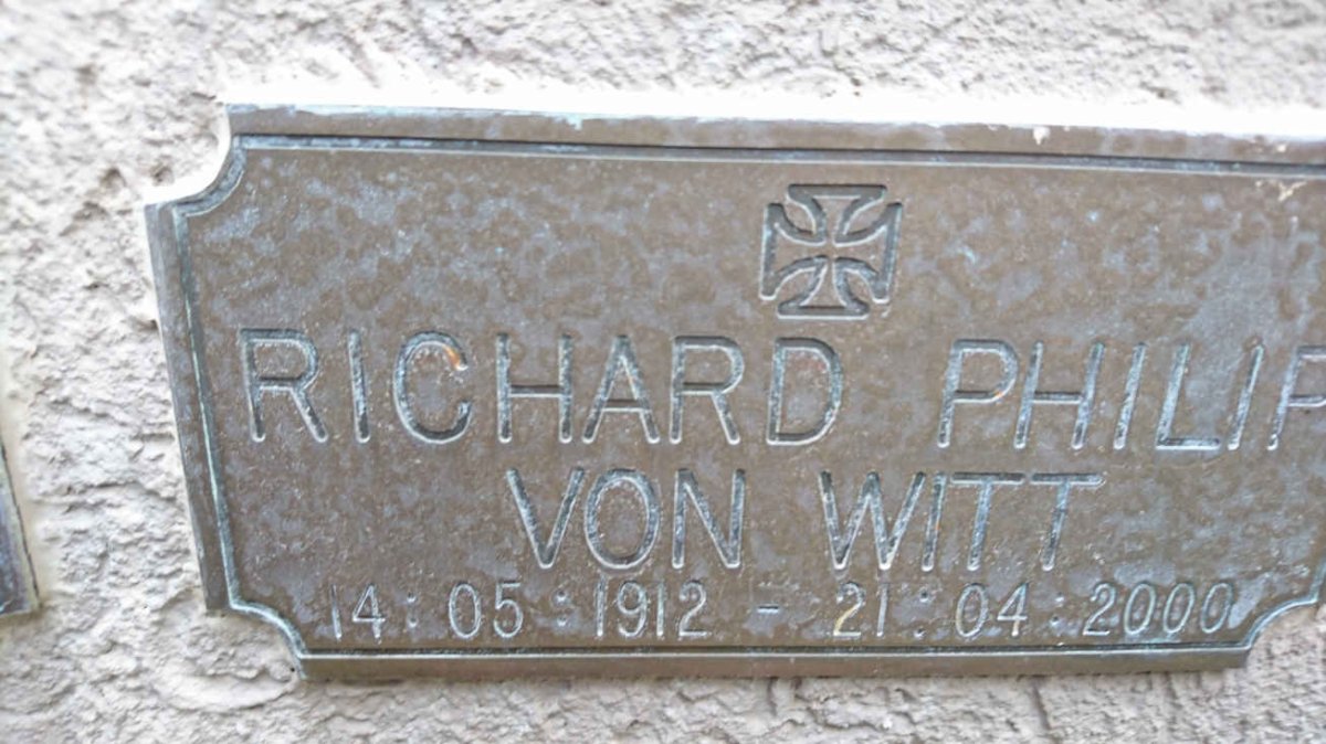 WITT Richard Philip, von 1912-2000