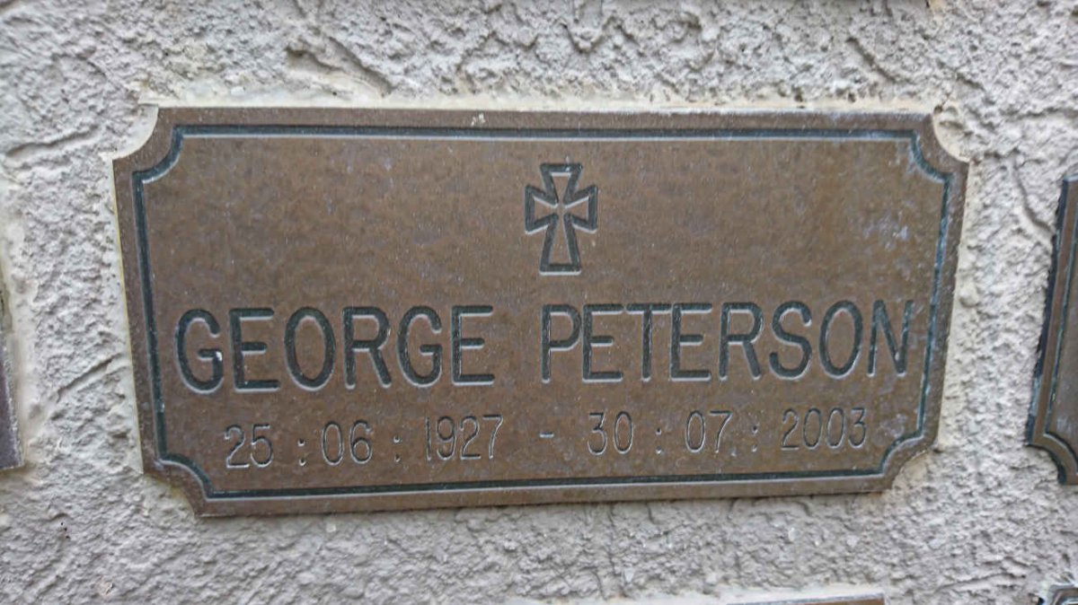 PETERSON George 1927-2003