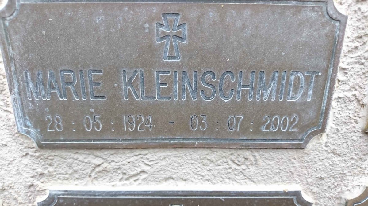 KLEINSCHMIDT Marie 1924-2002