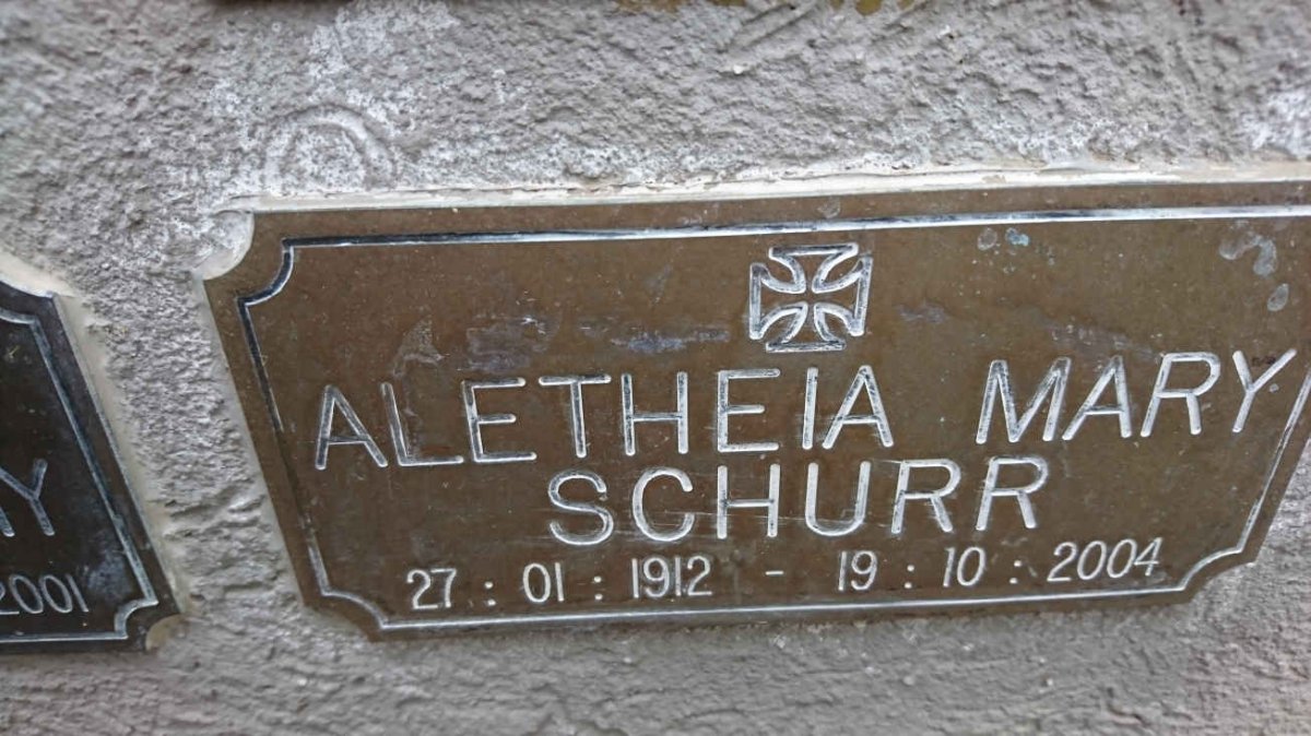 SCHUUR Aletheia Mary 1912-2004