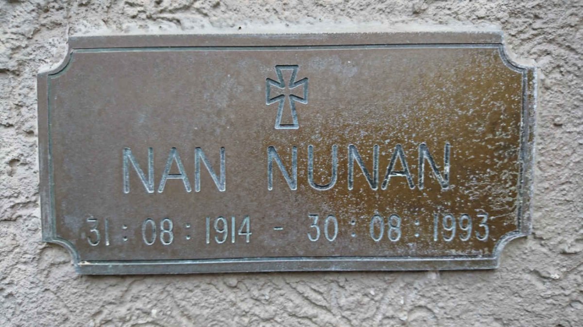 NUNAN Nan 1914-1993