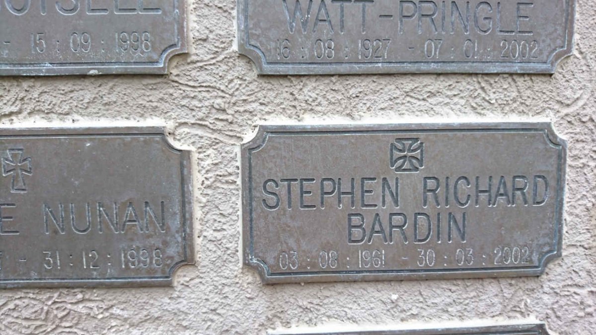 BARDIN Stephen Richard 1961-2002