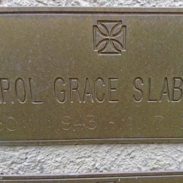 SLABBERT Carol Grace 1943-2016