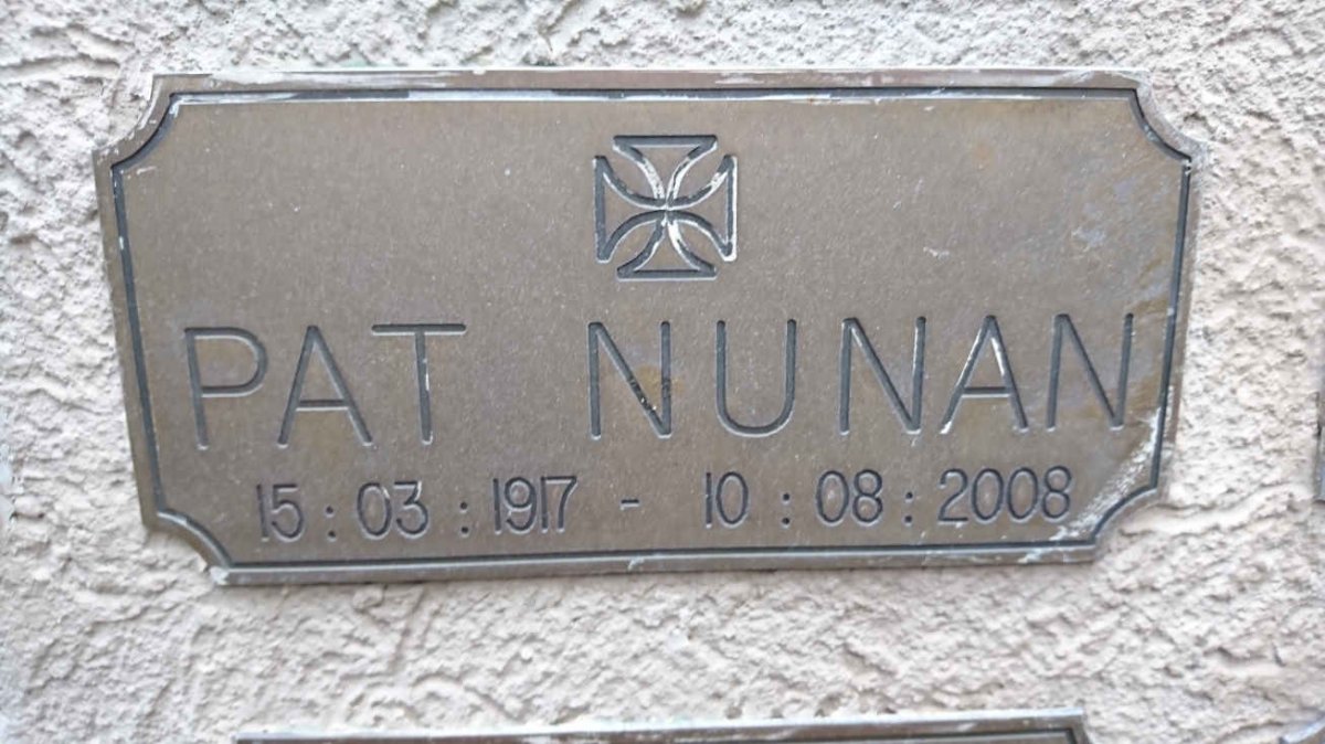 NUNAN Pat 1917-2008