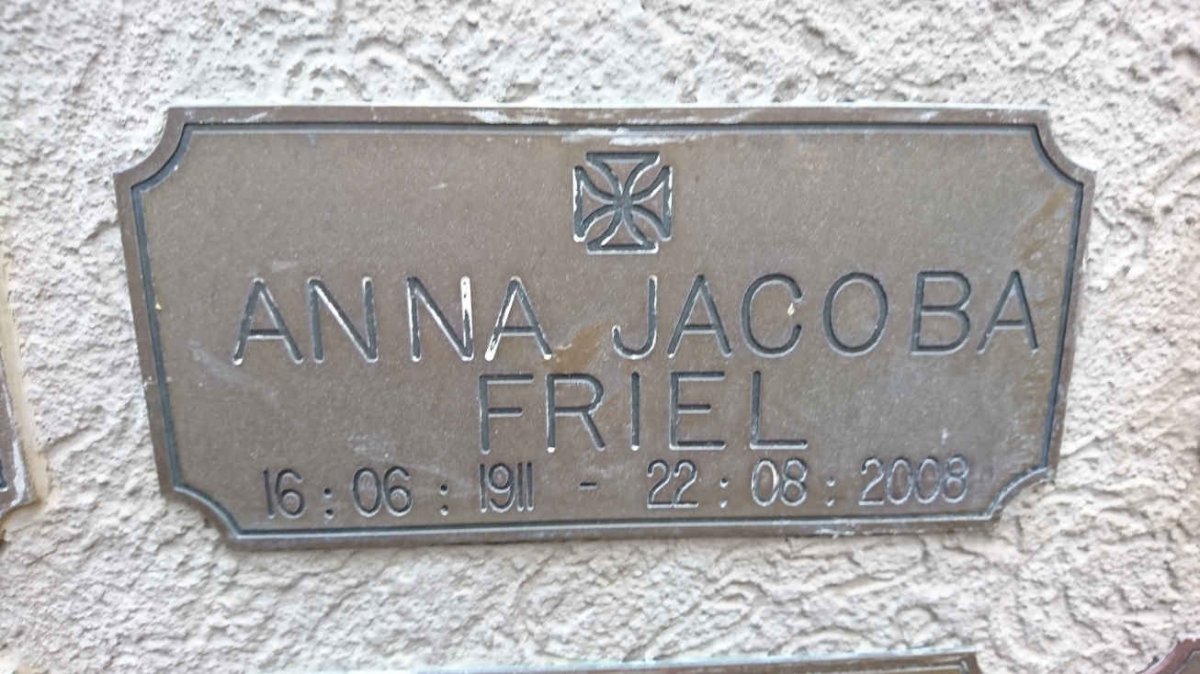 FRIEL Anna Jacoba 1911-2008