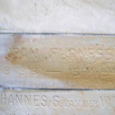 VYVER Johannes S., van der 1914-1997 :: FURNESS Jean 1913-19??