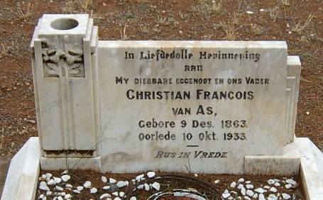 AS Christian Francois, van 1863-1933