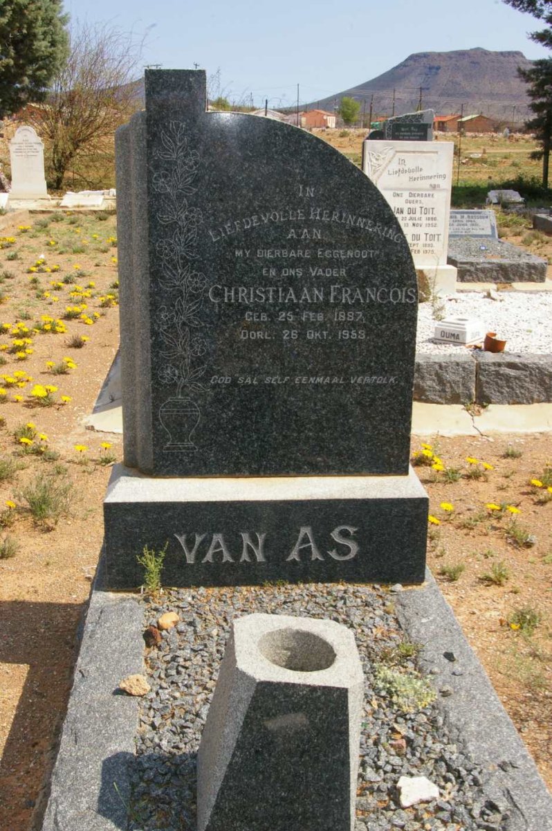 AS Christiaan Francois, van 1887-1953