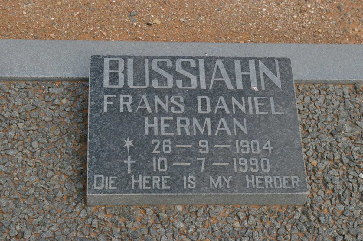 BUSSIAHN Frans Daniel Herman 1904-1990