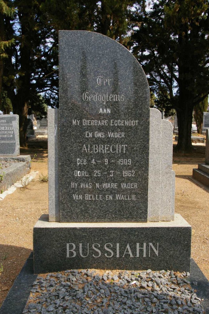 BUSSIAHN Albrecht 1909-1962