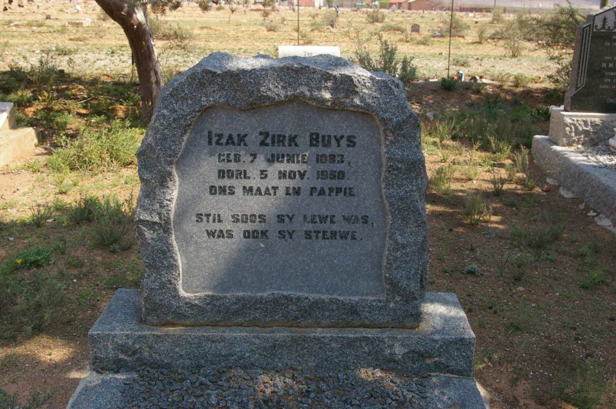 BUYS Izak Zirk 1883-1950