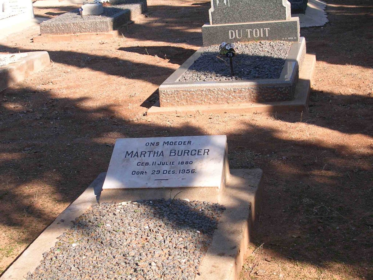 BURGER Martha 1880-1956