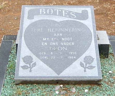 BOTES Deon 1950-1984