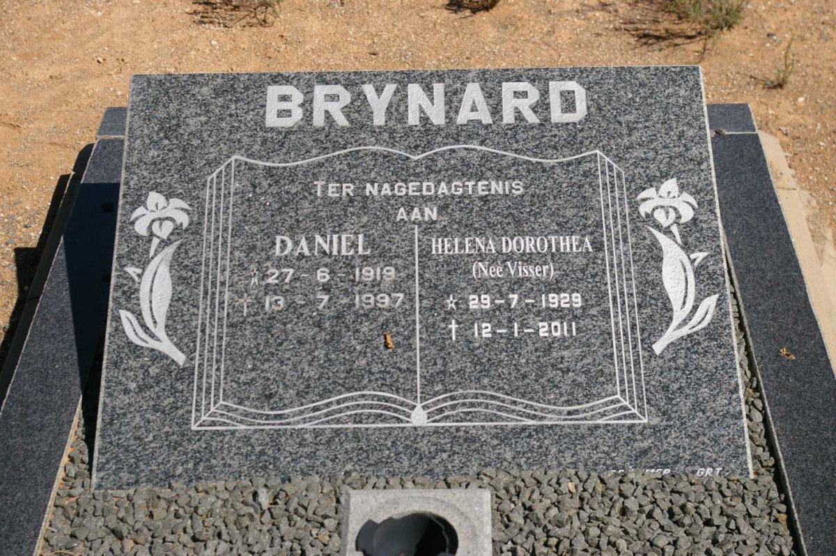BRYNARD Daniel 1919-1997 &amp; Helena Dorothea VISSER 1929-2011