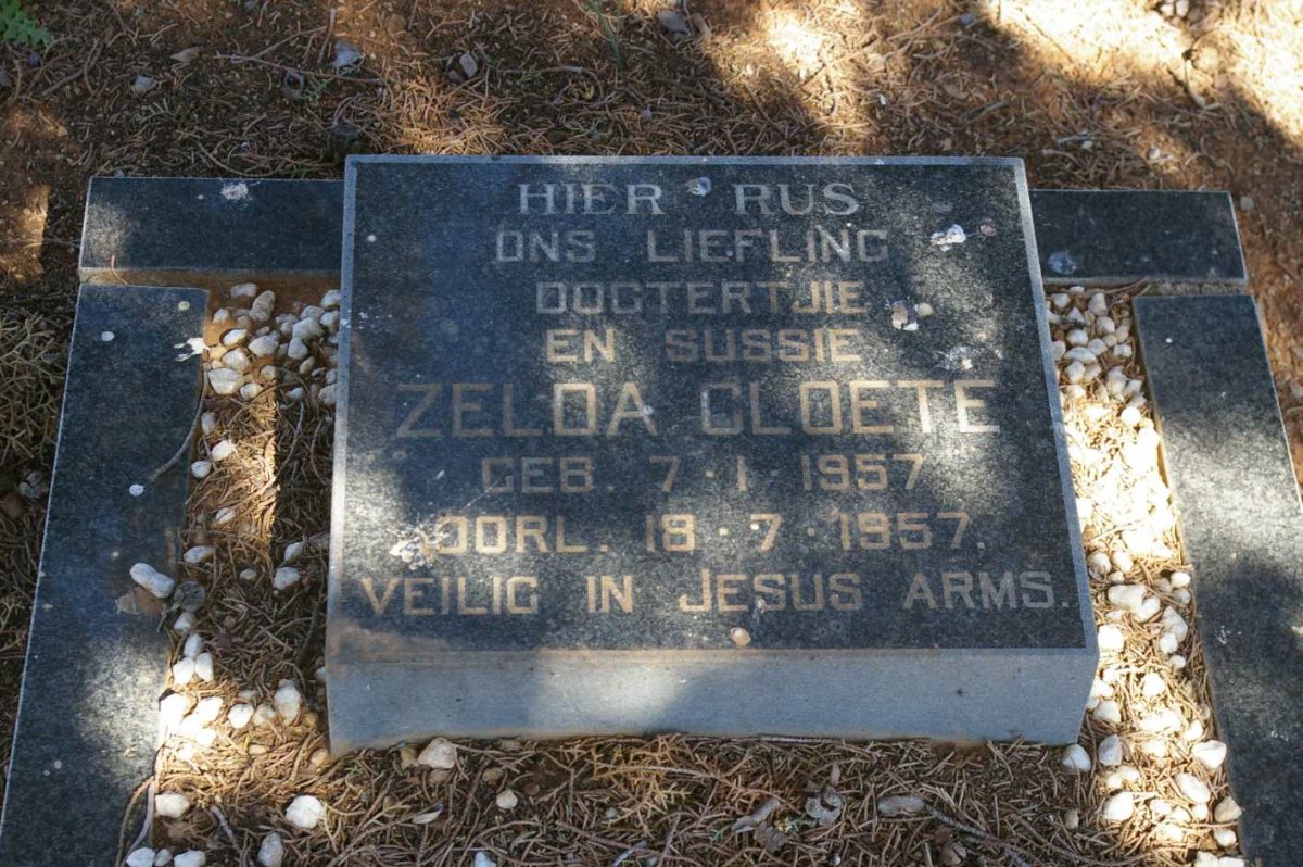 CLOETE Zelda 1957-1957