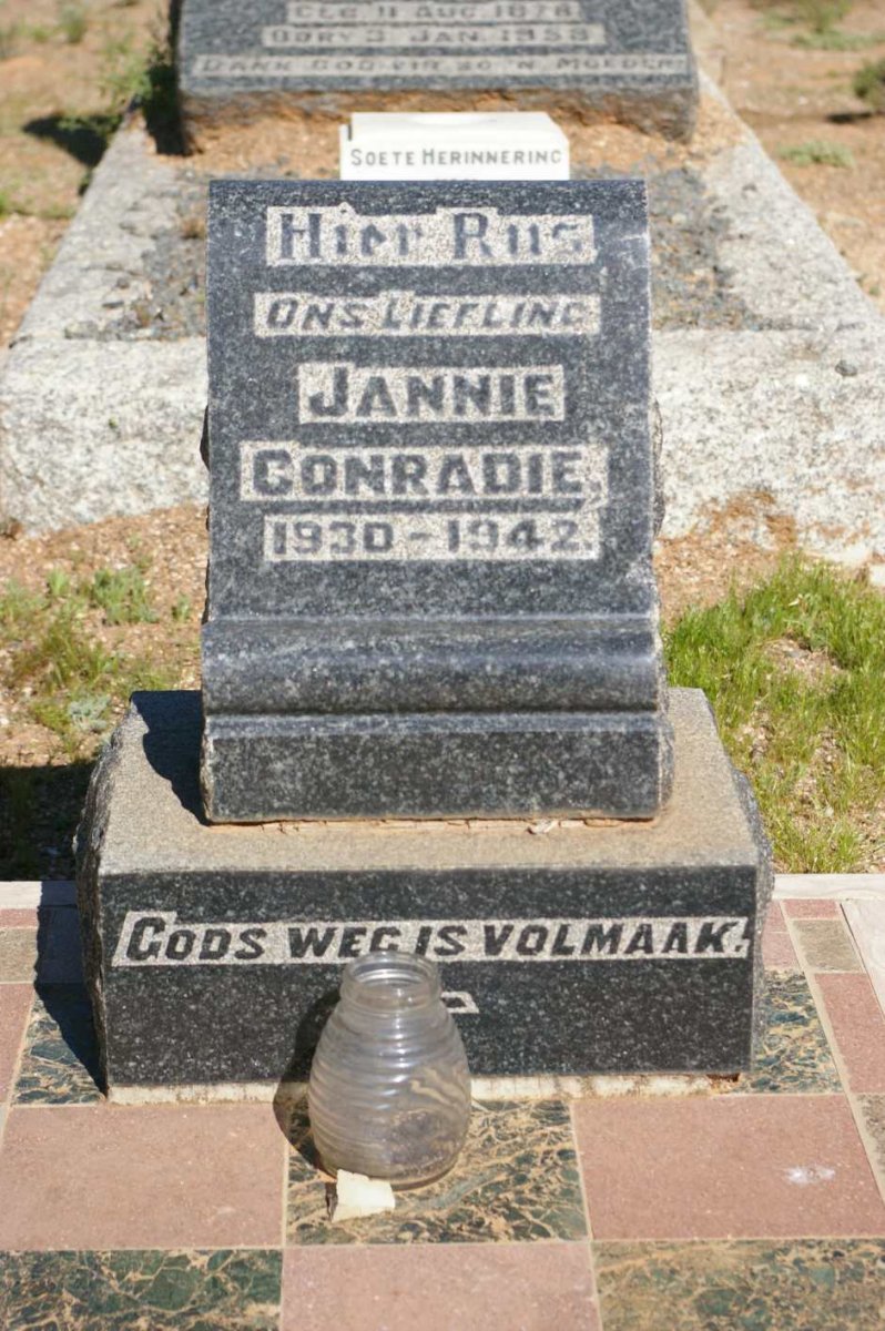 CONRADIE Jannie 1930-1942
