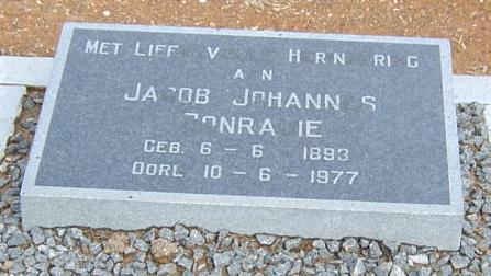 CONRADIE Jacob Johannes 1893-1977