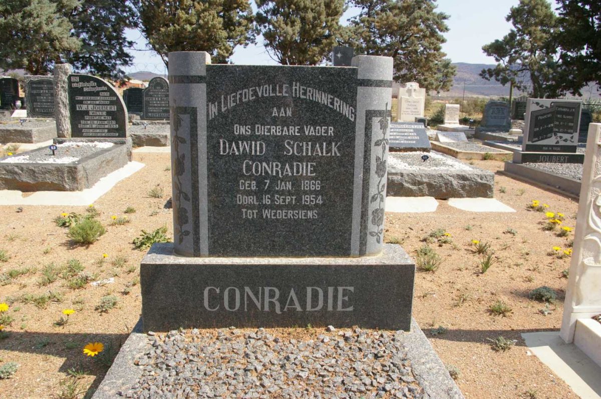 CONRADIE Dawid Schalk 1866-1954