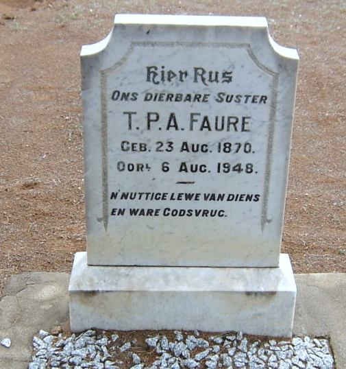 FAURE T.P.A. 1870-1948