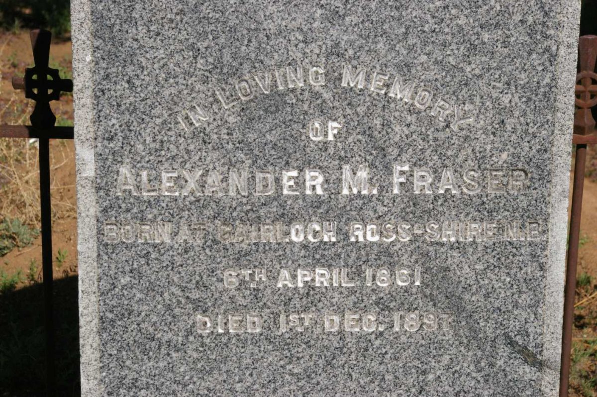 FRASER Alexander M. 1861-1897