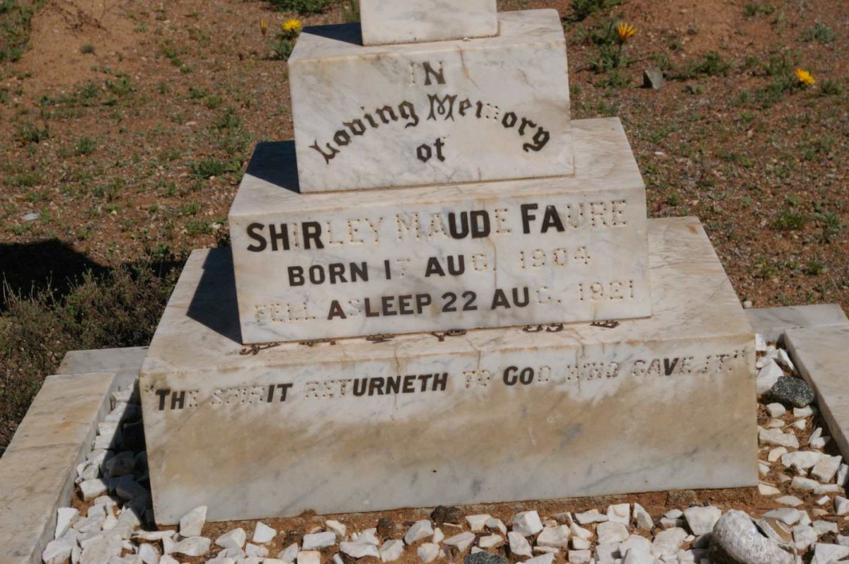 FAURE Shirley Maude 1904-1921
