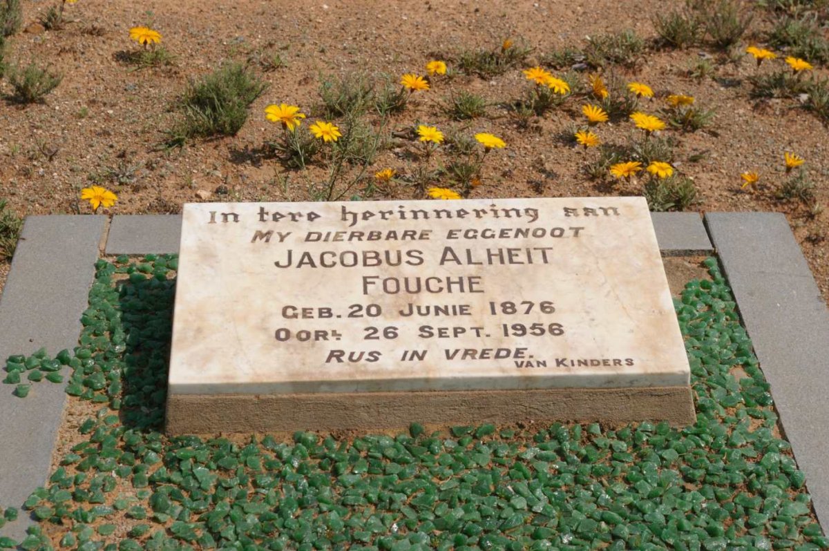 FOUCHE Jacobus Alheit 1876-1956