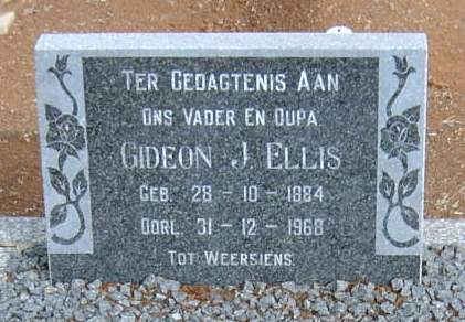 ELLIS Gideon J. 1884-1968