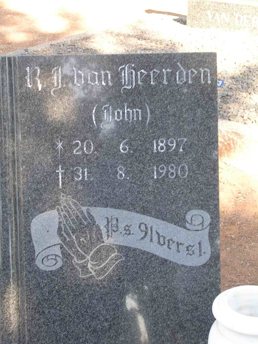 HEERDEN R.J., van 1897-1980
