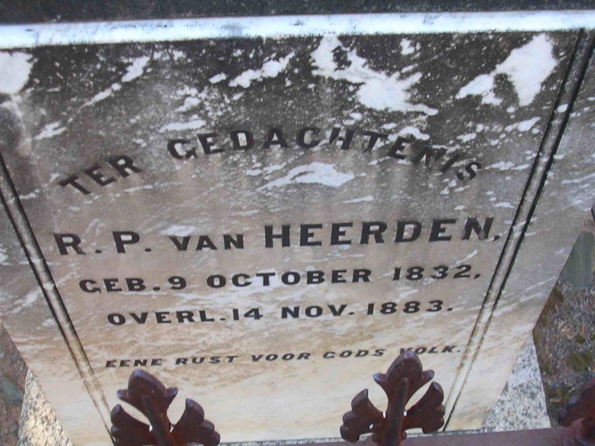 HEERDEN R.P., van 1832-1883