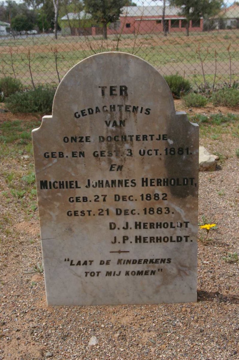 HERHOLDT 1881-1881 :: HERHOLDT Michiel Johannes 1882-1883