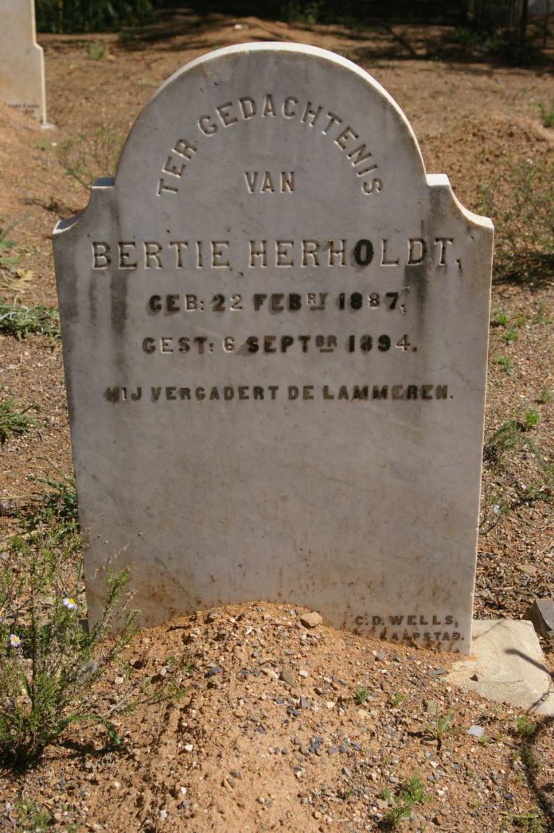 HERHOLDT Bertie 1887-1894