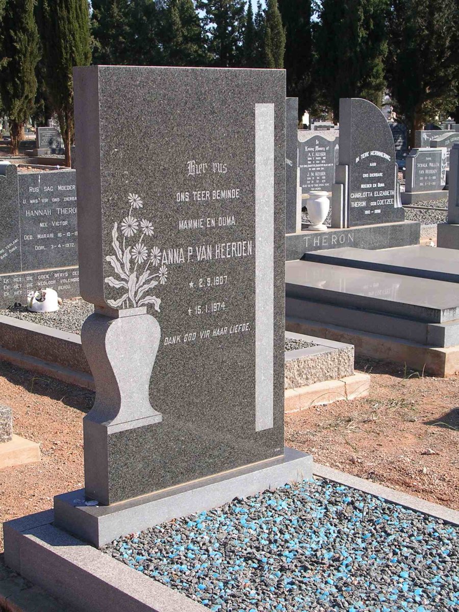 HEERDEN Anna P., van 1907-1974