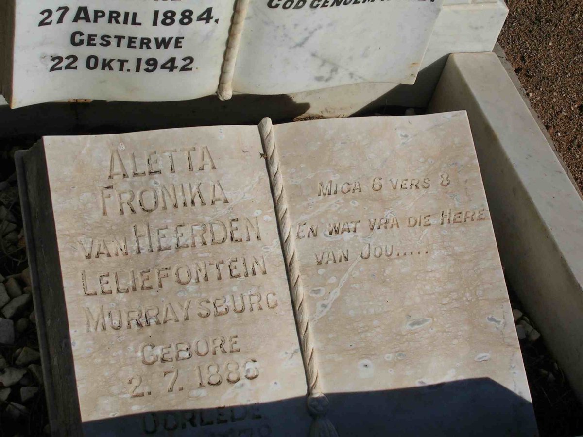 Van Heerden AF van Leliefontein - geb 1885