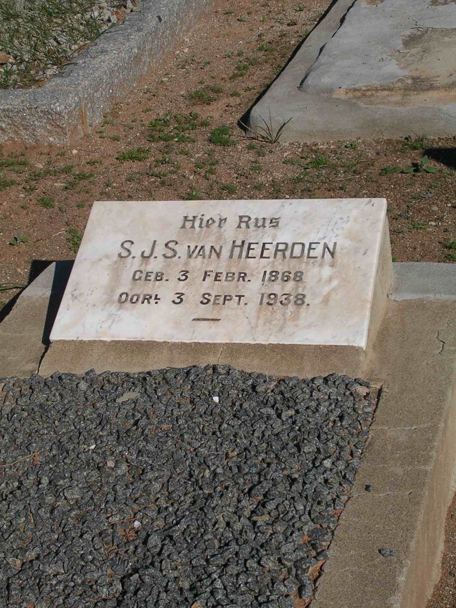 HEERDEN S.J.S., van 1868-1938