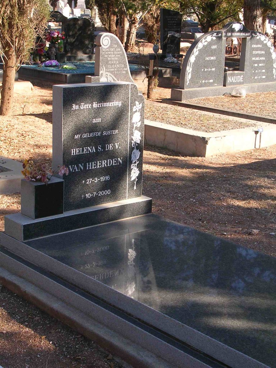 HEERDEN Helena S. de V., van 1916-2000