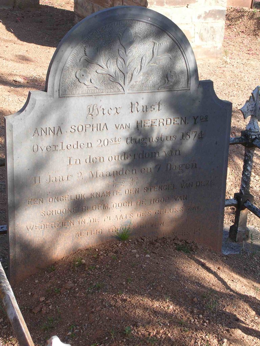 HEERDEN Anna Sophia, van -1874