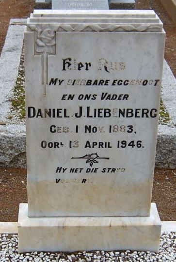 LIEBENBERG Daniel J. 1883-1946